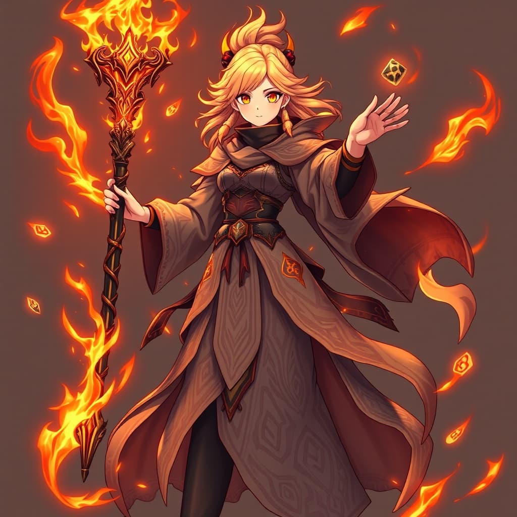 火属性の魔術師のモンスター